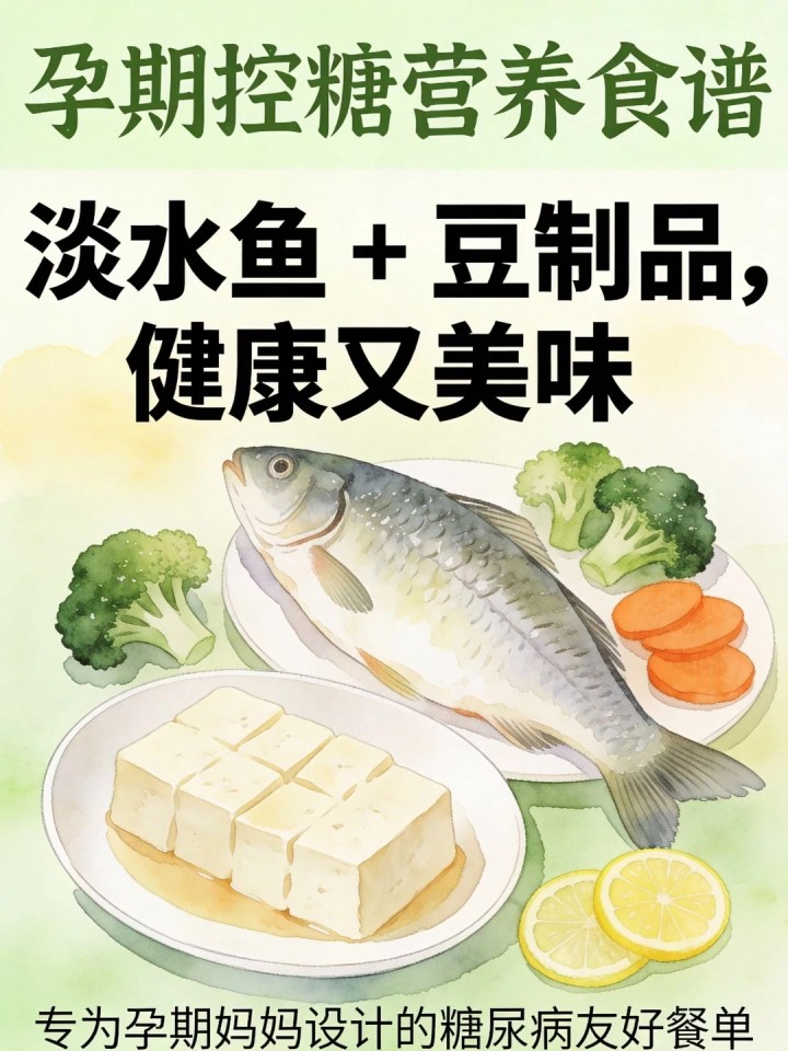 孕期营养不够？糖尿病友好食谱：淡水鱼 + 豆制品，控糖又补营养！