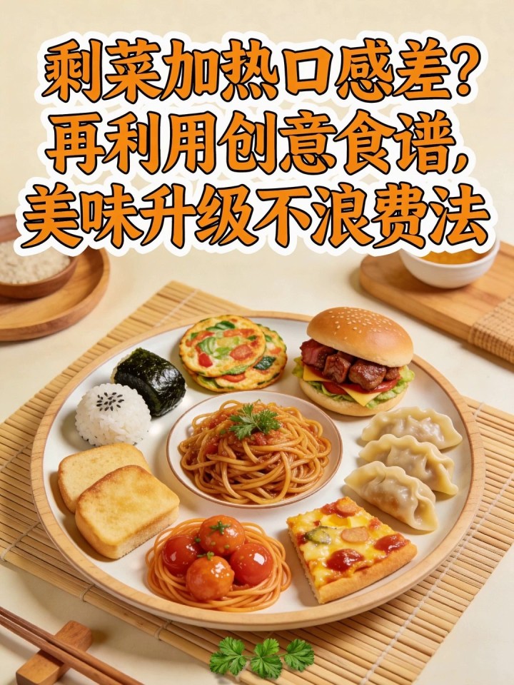 剩菜加热口感差?再利用创意食谱,美味升级不浪费法
