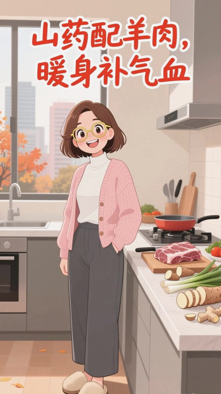 拒绝保健品依赖！家常山药配羊肉，秋冬暖身补气血超赞