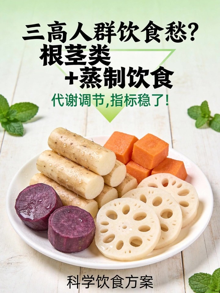 三高人群饮食愁?根茎类 + 蒸制饮食,代谢调节,指标稳了!