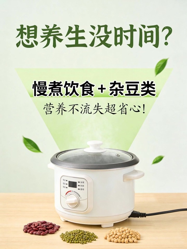 想养生没时间?慢煮饮食 + 杂豆类,营养不流失超省心!