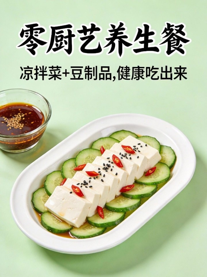 独居青年做饭难?简易凉拌菜 + 豆制品,零厨艺也能食疗养生!