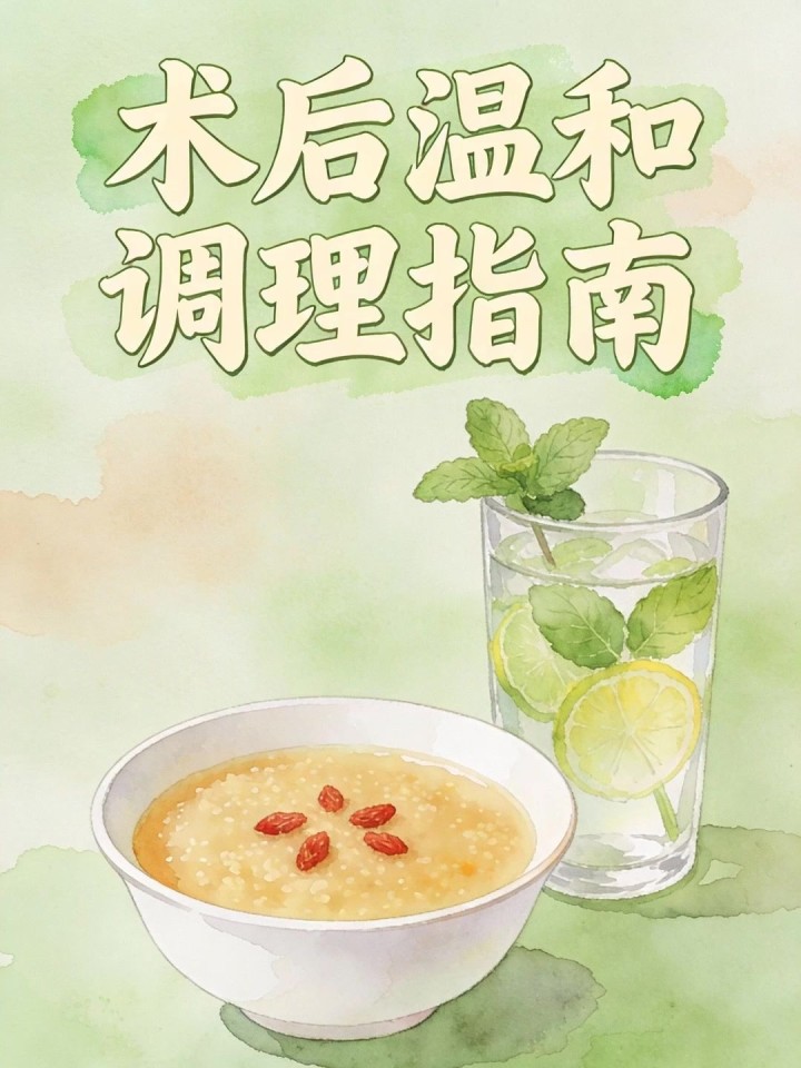 术后温和调理?流食 + 草本茶饮,补能排毒不刺激肠胃～