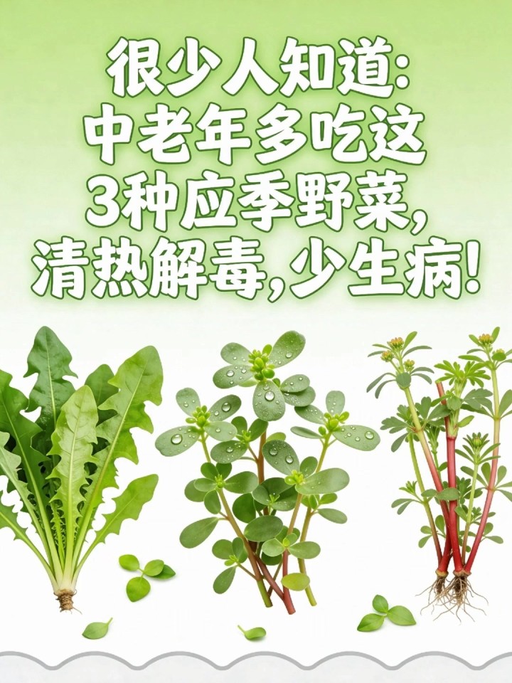 很少人知道：中老年多吃这 3 种应季野菜，清热解毒，少生病！