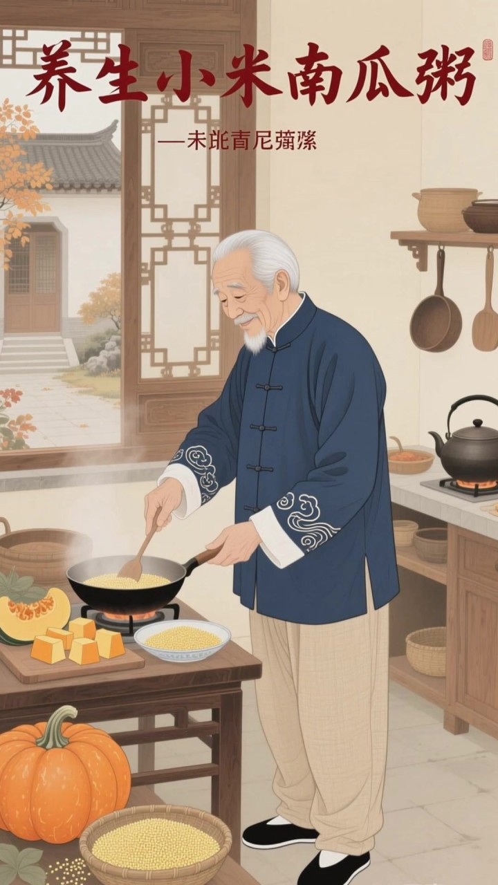普通小米加把南瓜，中老年人每周煮2次，养胃还能添活力