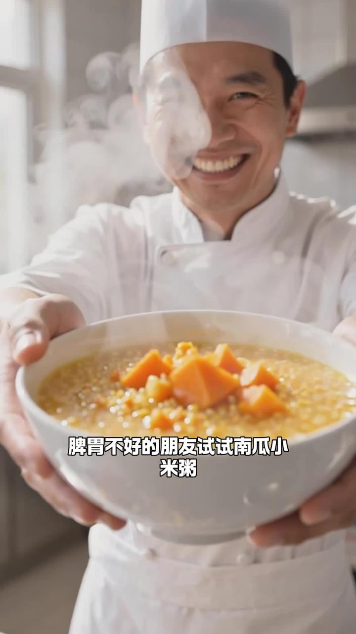 煮南瓜粥加小米,健脾养胃口感糯,软糯香甜真好吃