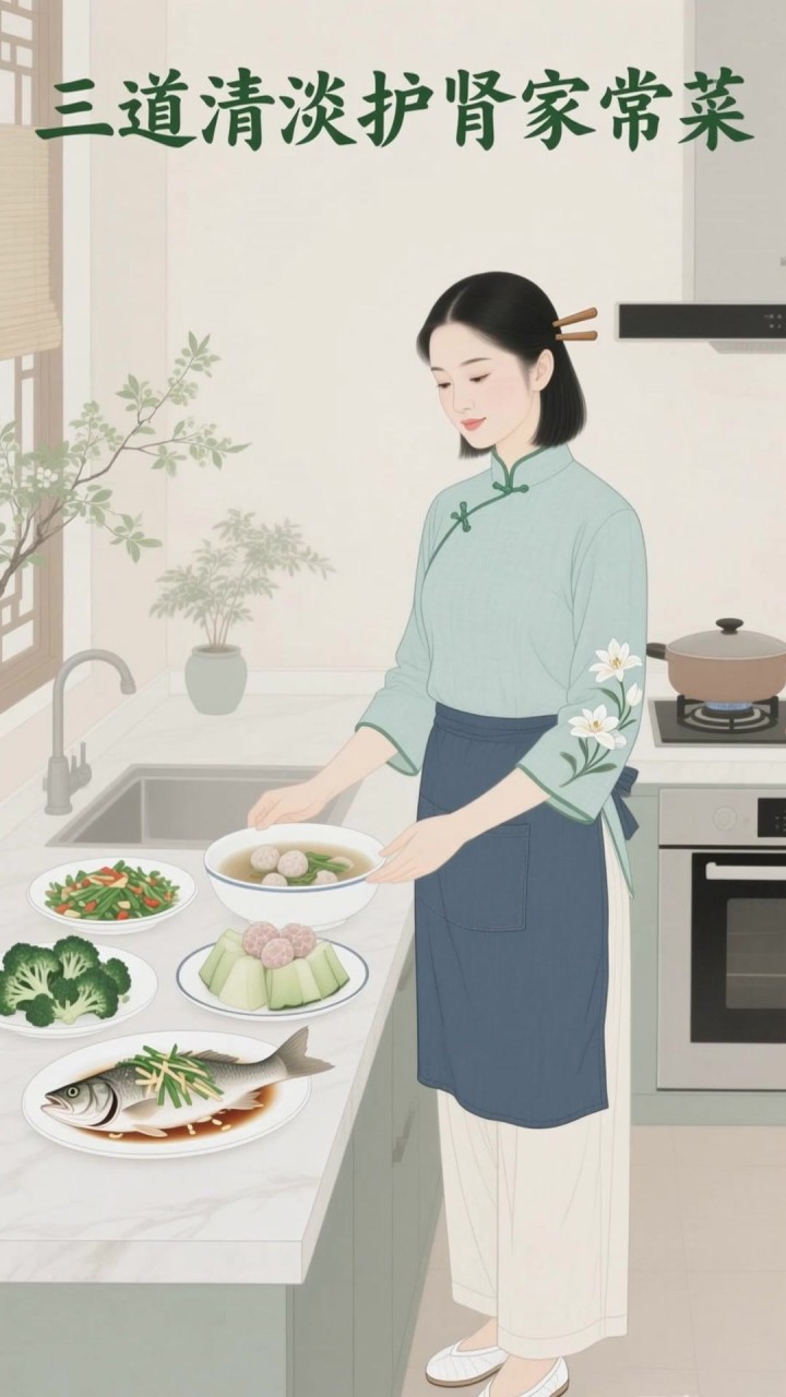 别吃太咸太油！3道清淡家常菜，吃着香护肾脏