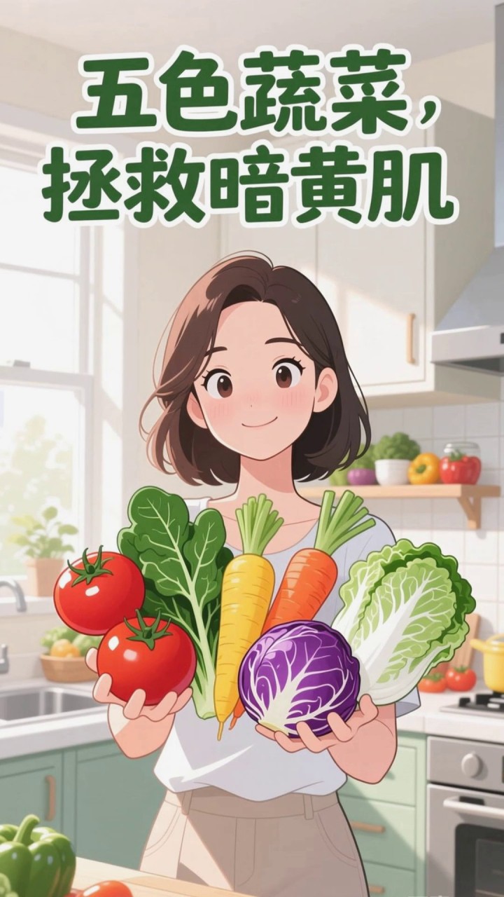 拯救暗黄肌肤：五色蔬菜每天必吃！