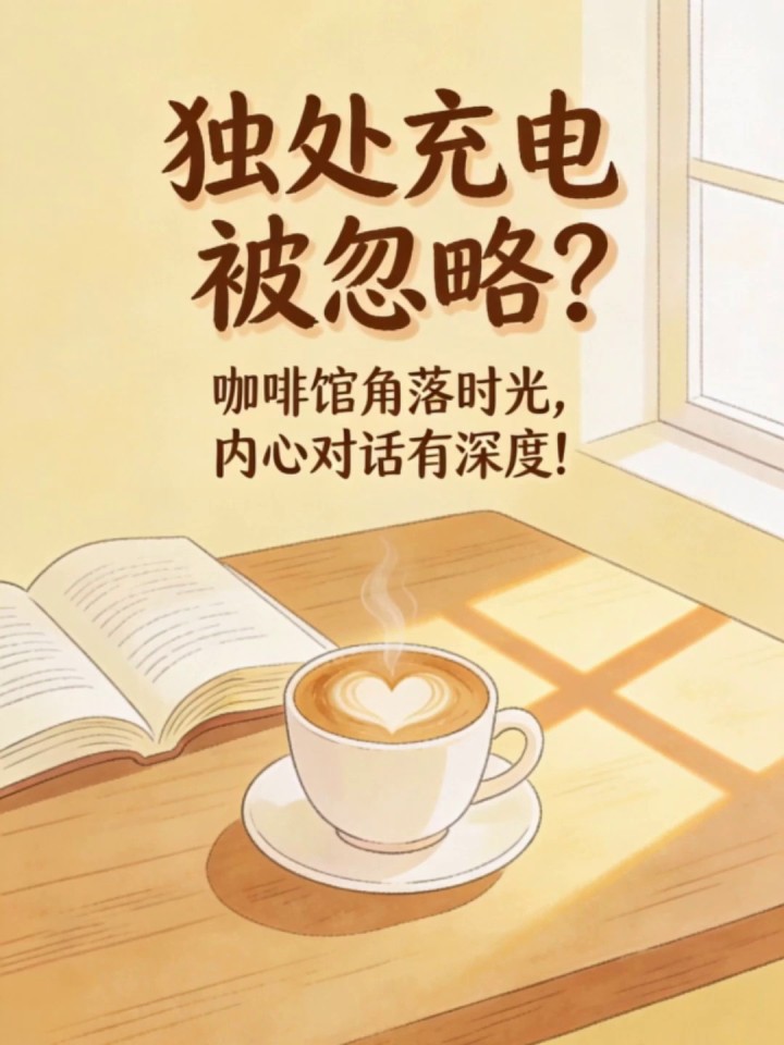 独处充电被忽略？咖啡馆角落时光，内心对话有深度！