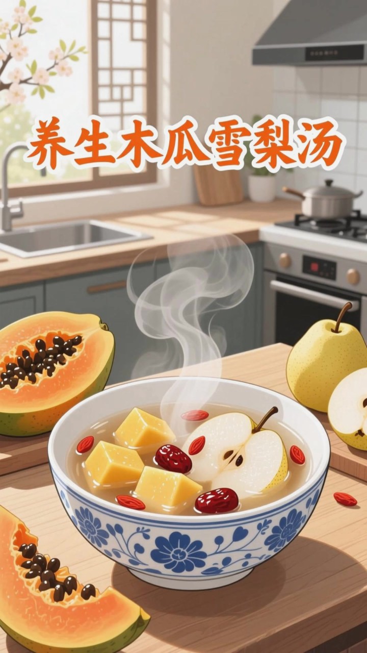 木瓜雪梨汤的功效与作用