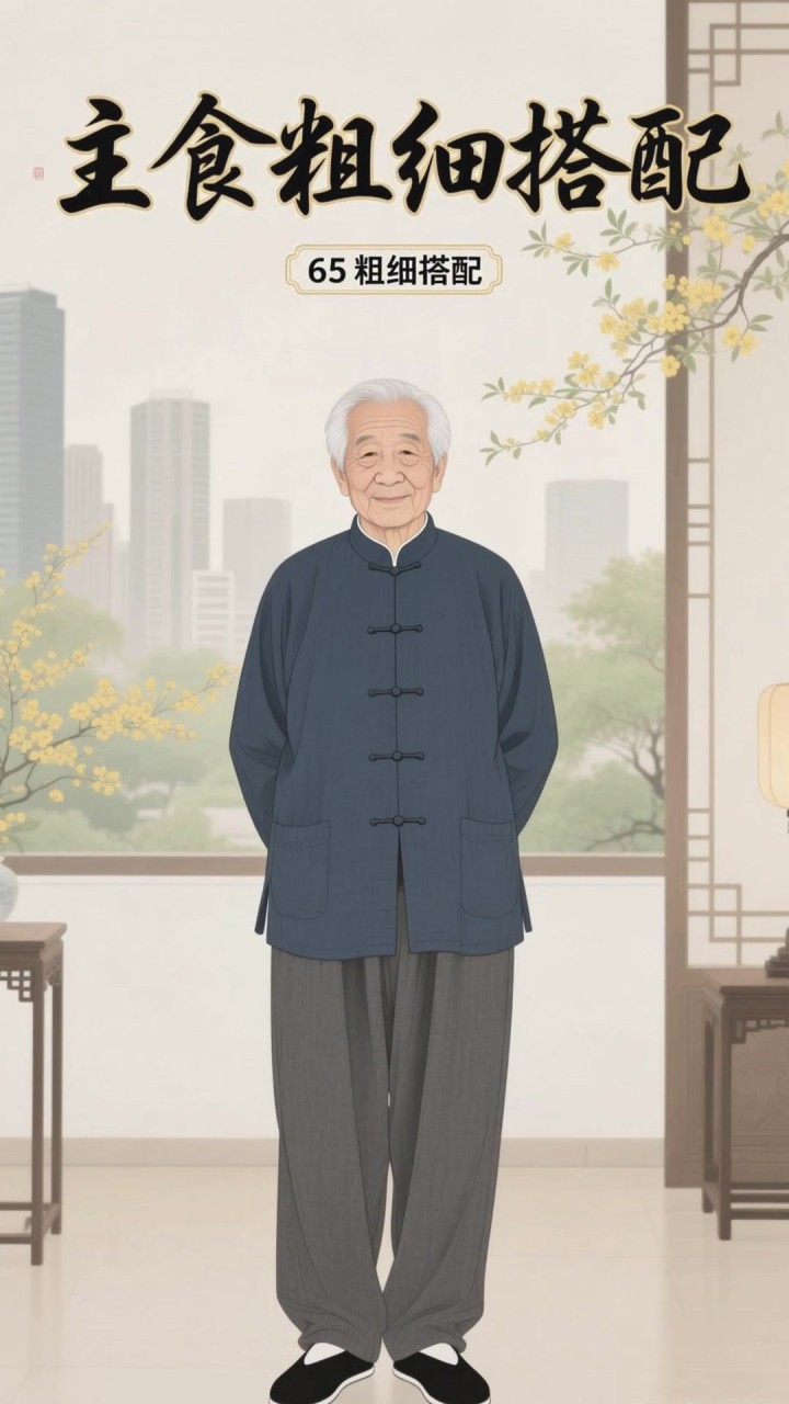 吃太糙主食伤肠胃，中老人粗细搭配才利消化