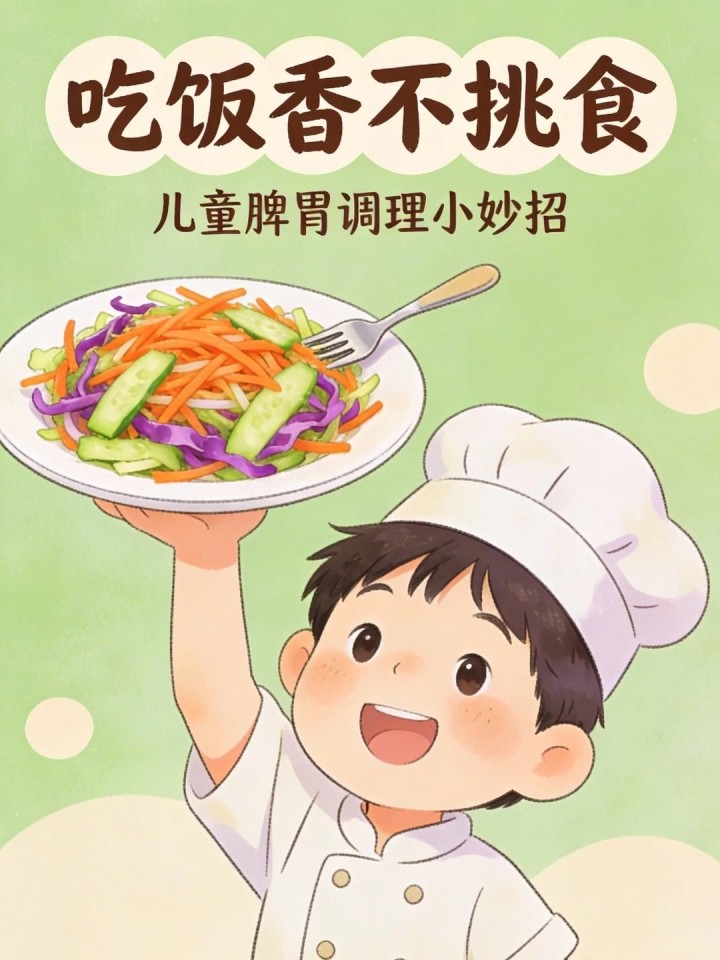 儿童脾胃弱挑食?蔬菜凉拌 + 慢嚼细咽,吃饭香不挑食!