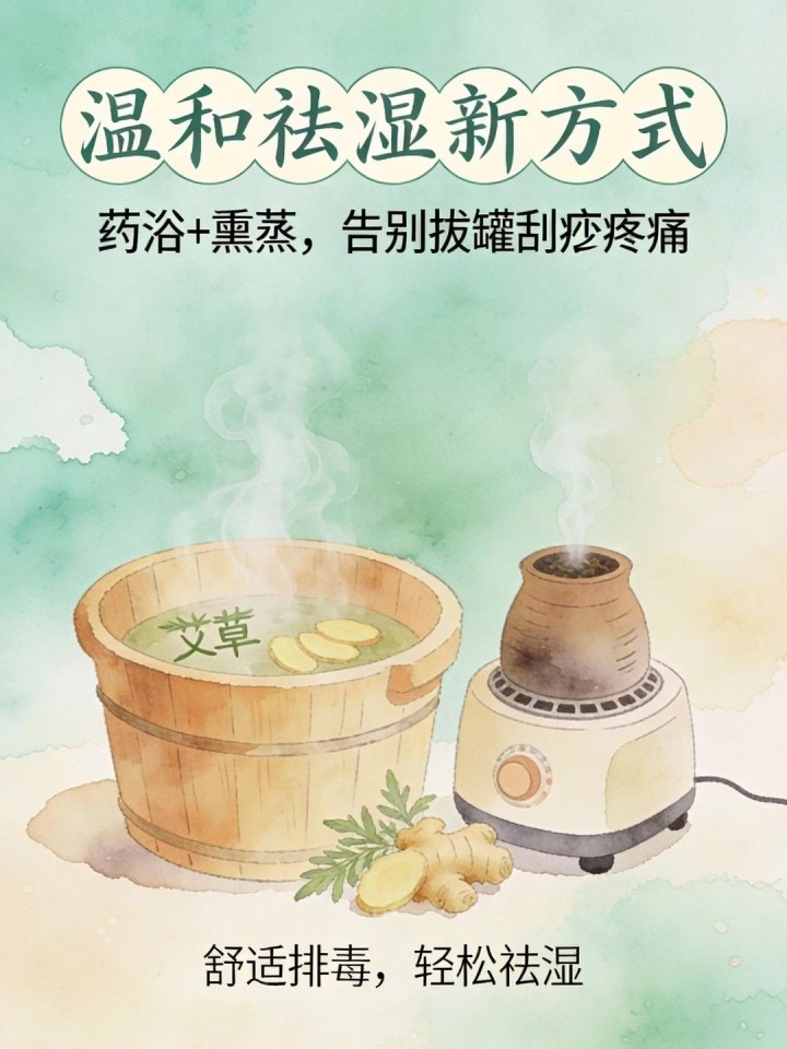 拔罐刮痧怕疼?药浴 + 熏蒸,温和祛湿排毒更舒适!