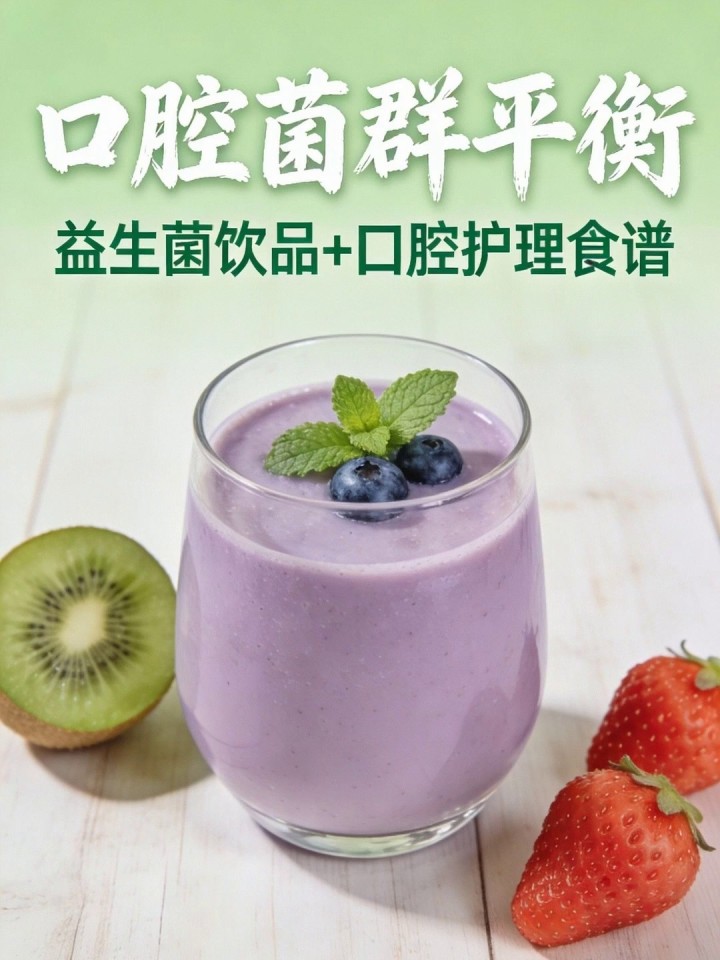 口腔菌群平衡!益生菌饮品+口腔护理食谱