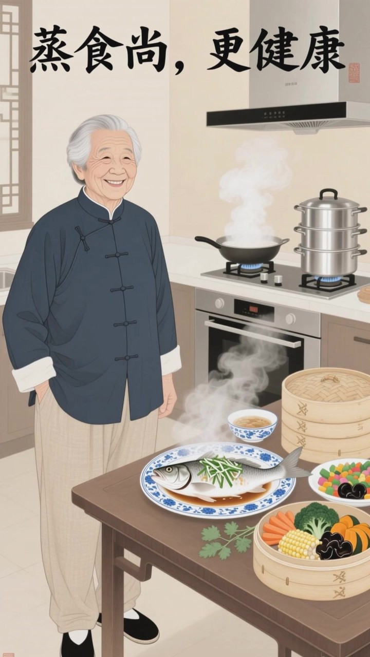 中老年人别总吃油炸食品,蒸煮烹饪,健康少油不腻