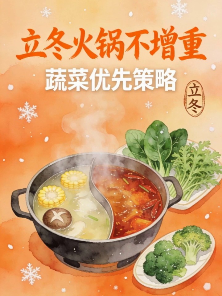 立冬火锅高热量?蔬菜优先策略,美味享受不增重!