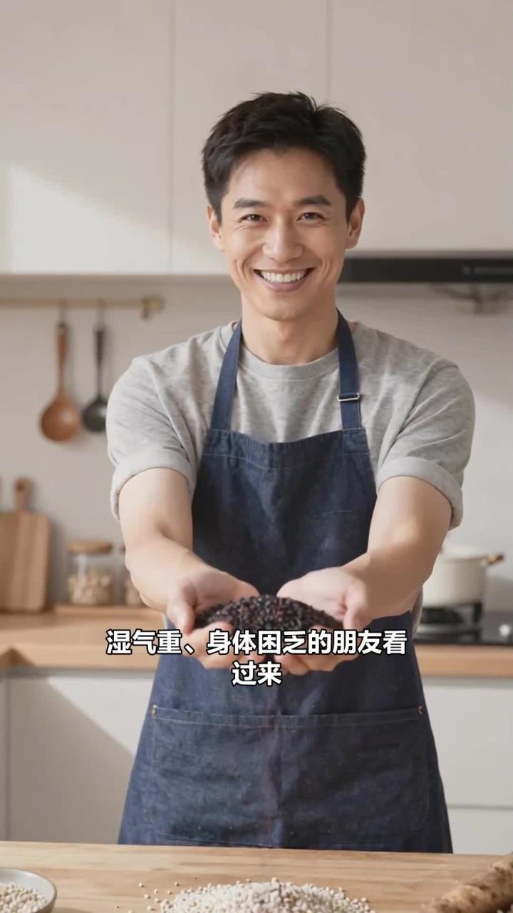 用 “黑米 + 薏米 + 山药” 煮粥,健脾祛湿,适合湿气重者