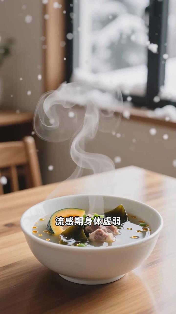 滋补流感食护汤品,喝冬瓜海带排骨汤,维持代谢平衡