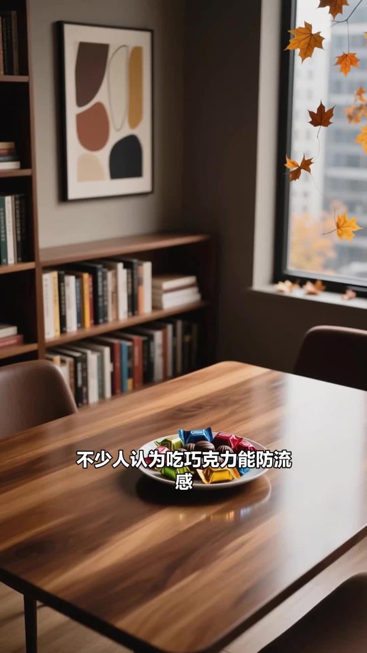 避免吃巧克力能防流感,含糖高 + 无防护作用