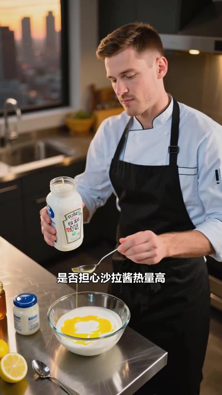 减脂期沙拉酱,自制低脂款,好吃不胖