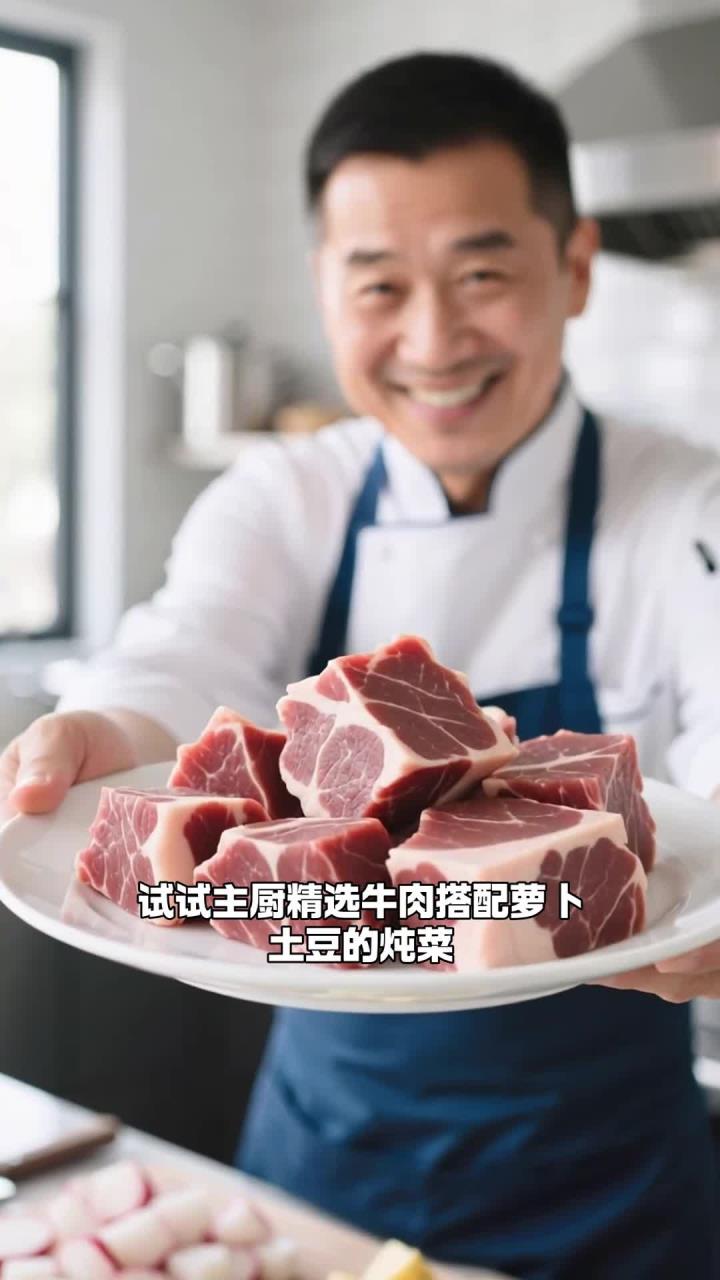 秋冬暖身,牛肉 + 萝卜 + 土豆,炖菜滋补～