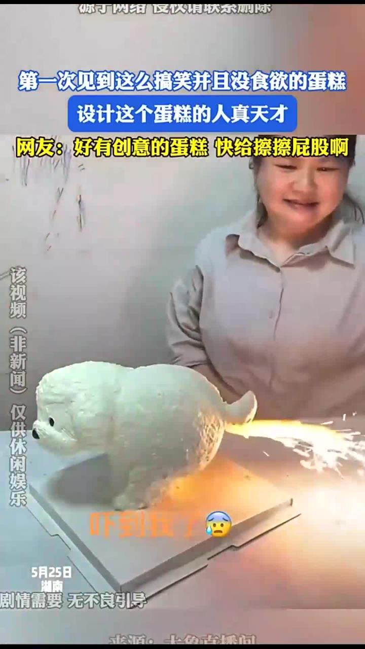 第一次见到这么搞笑并且没食欲的蛋糕,设计这个蛋糕的人真天才