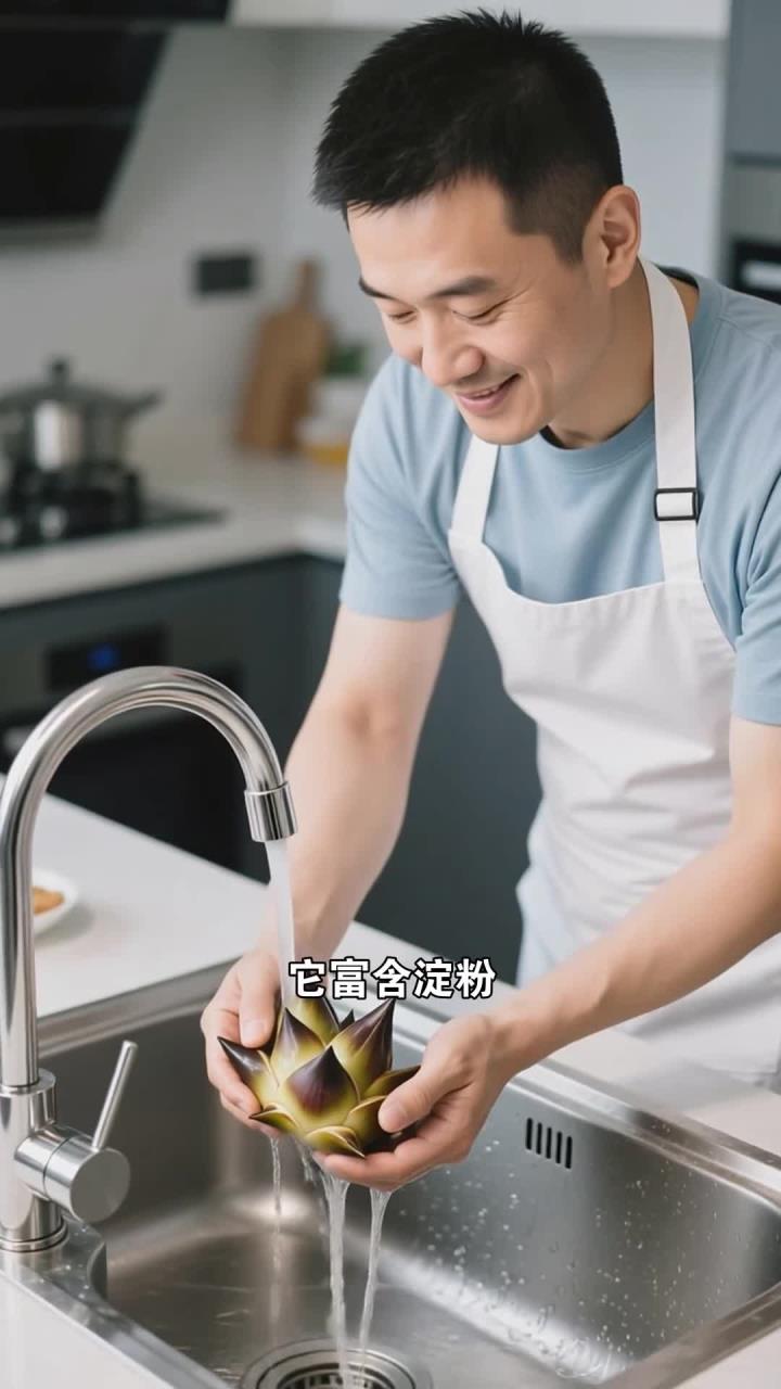 夏季吃凉拌菱角，补淀粉促消化，健康养生尝新味～
