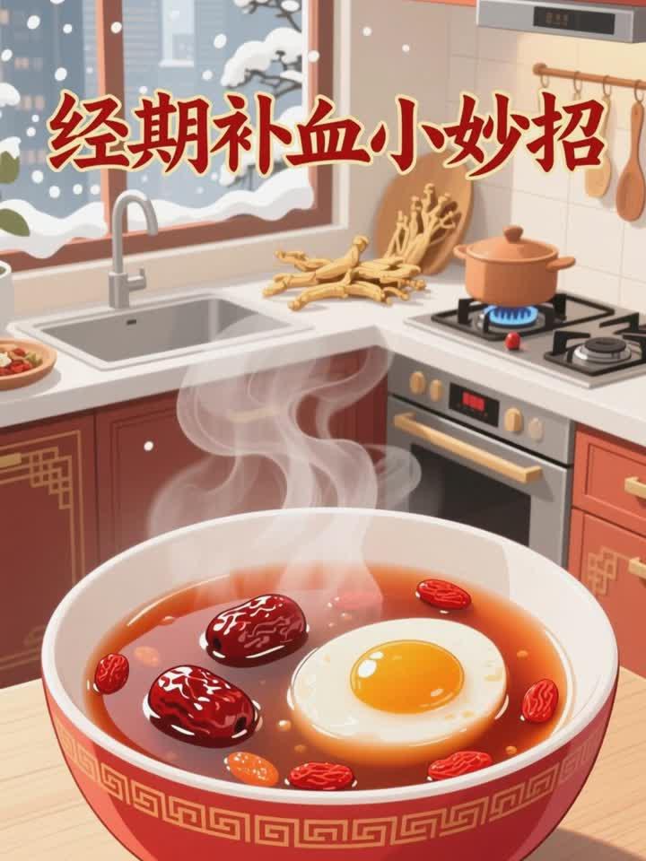 经期补血吃红糖鸡蛋汤,补血暖宫缓不适