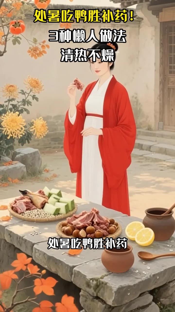 处暑吃鸭胜补药!3种懒人做法,清热不燥