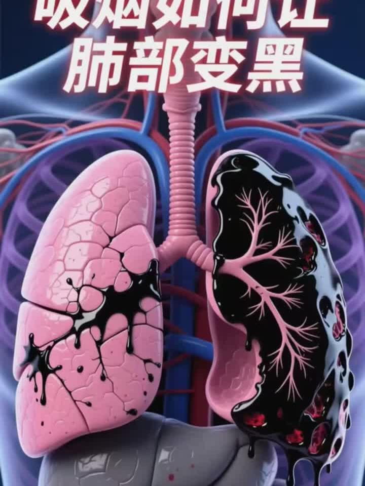 吸烟多年，你的肺已变成什么颜色？