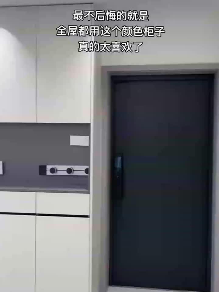 全屋都是这个颜色柜子,婷兰灰看起来真的很高级,越看越喜欢