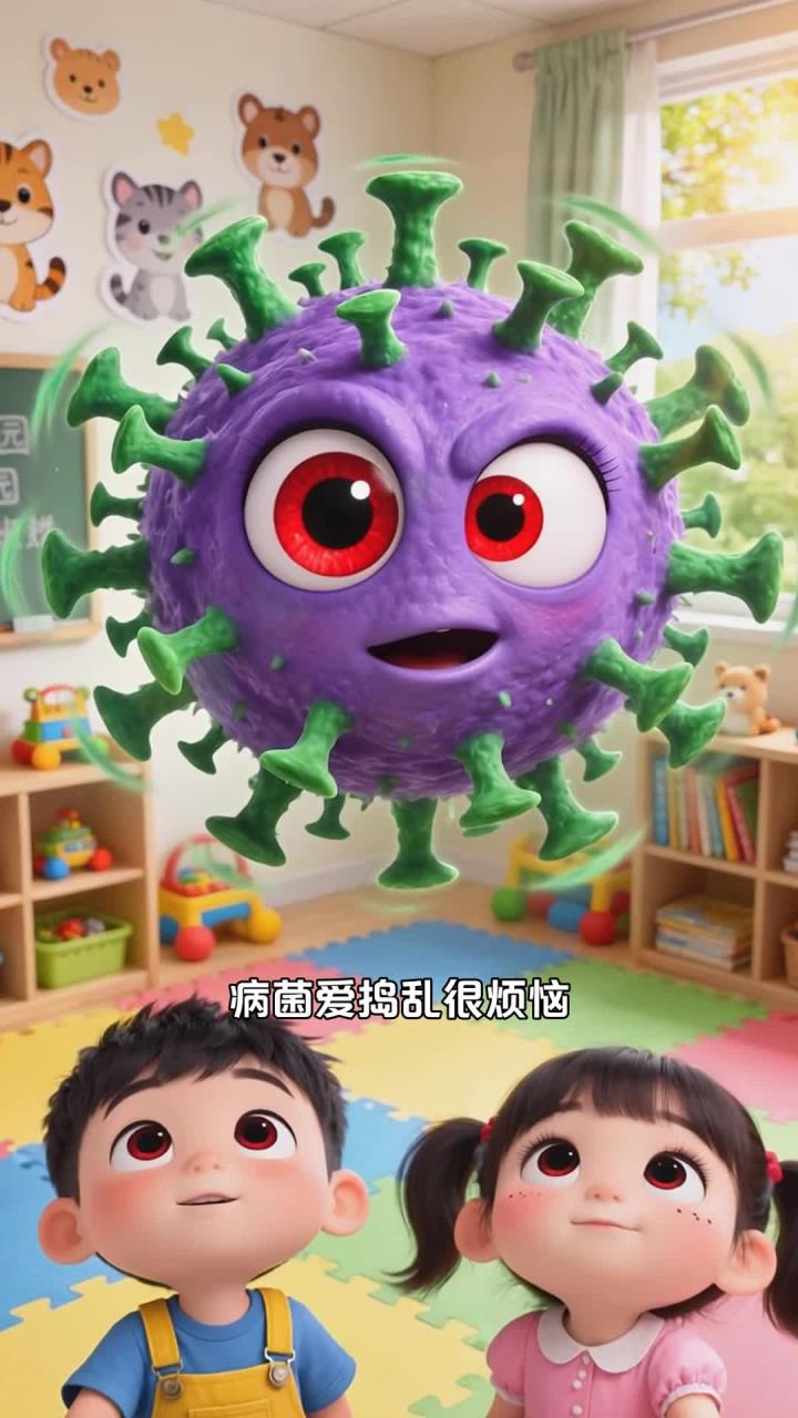 幼儿园大班娃 + 多吃豆芽炒肉丝 + 病菌全冲走啦