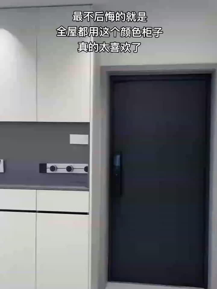 全屋都是这个颜色柜子,婷兰灰看起来真的很高级,越看越喜欢