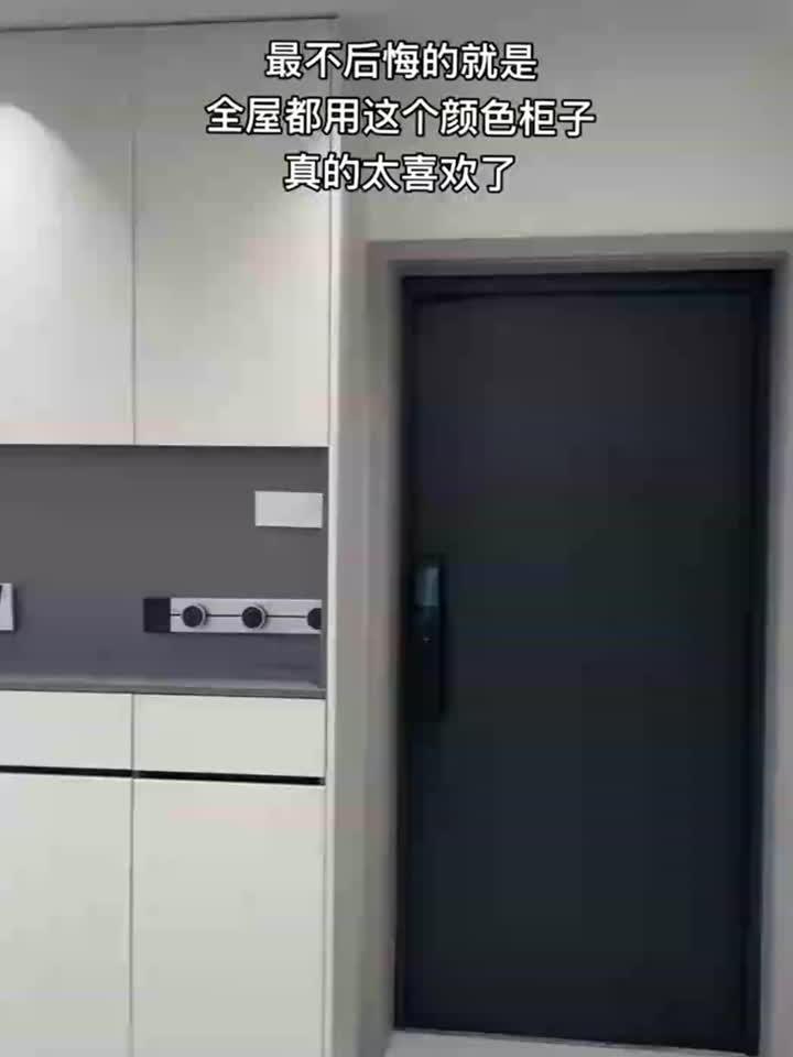 全屋都是这个颜色柜子,婷兰灰看起来真的很高级,越看越喜欢