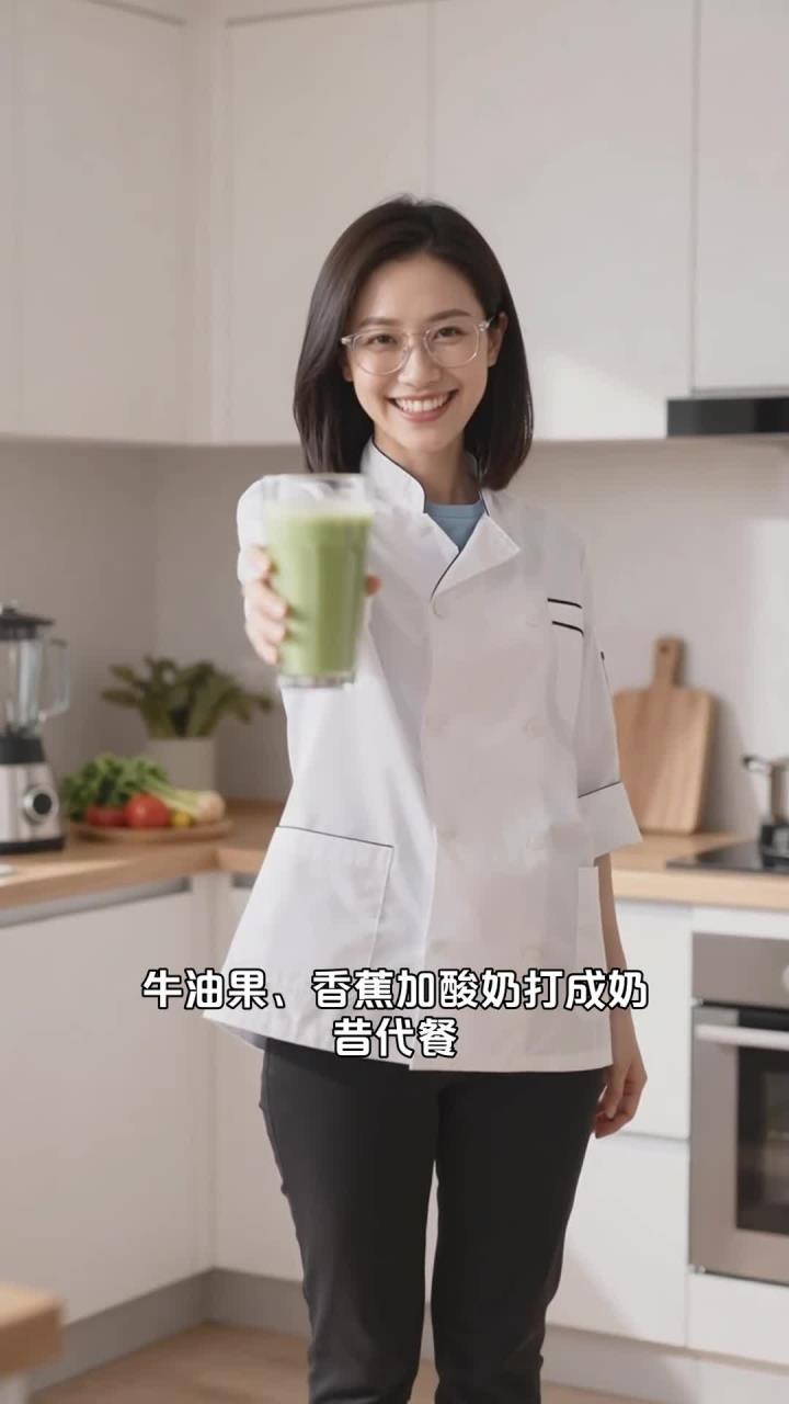 牛油果、香蕉、酸奶，打成奶昔，代餐喝能扛饿吗？