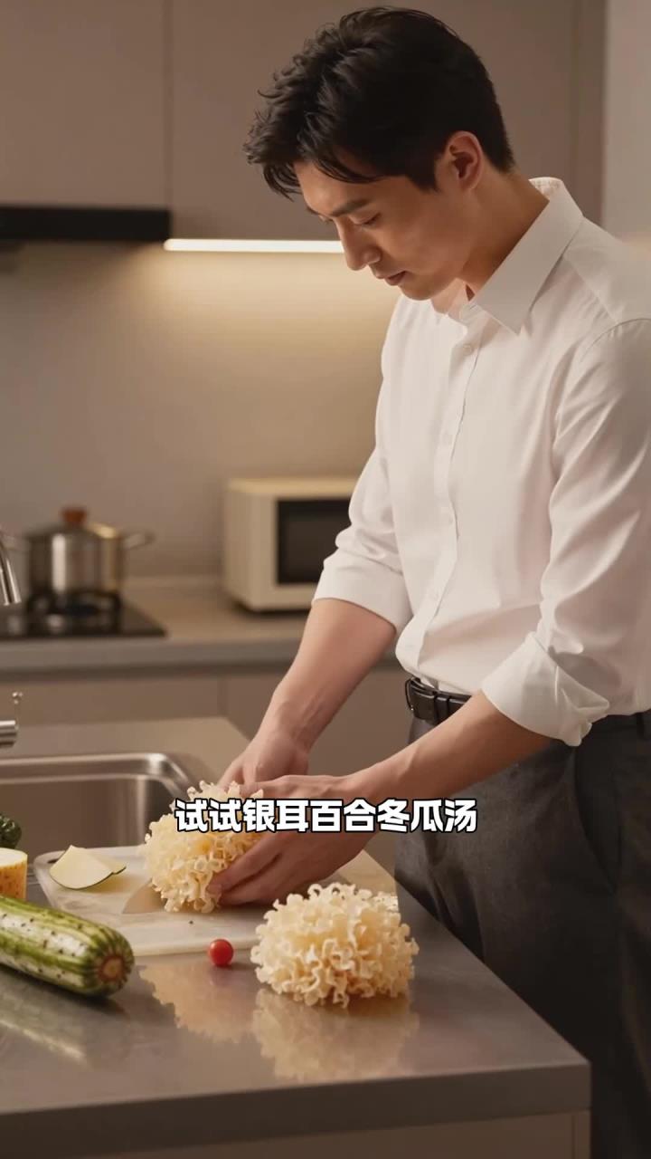 银耳百合冬瓜汤熬煮，润燥吃它，上班族能让身体舒适吗？
