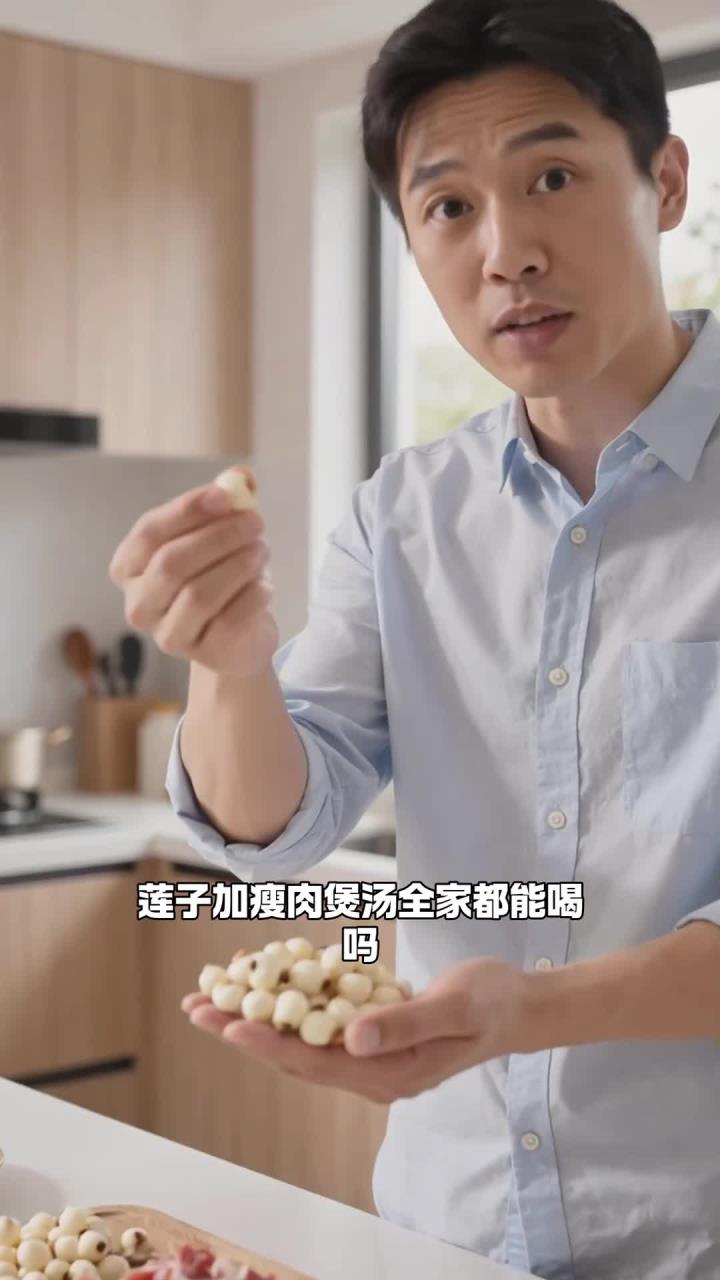 莲子+瘦肉煲汤，清补安神，全家都能喝吗？