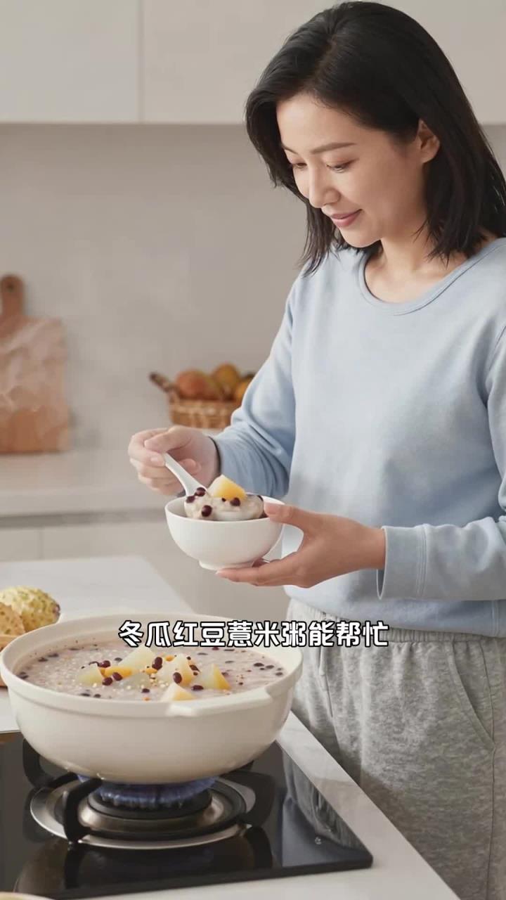 冬瓜红豆薏米粥熬煮，祛湿吃它，宝妈能养胃又祛湿吗？