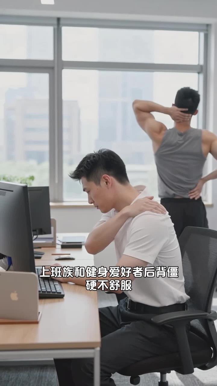 后背僵硬多拉伸，松肌肉、展身姿，缓解紧绷更舒服自在