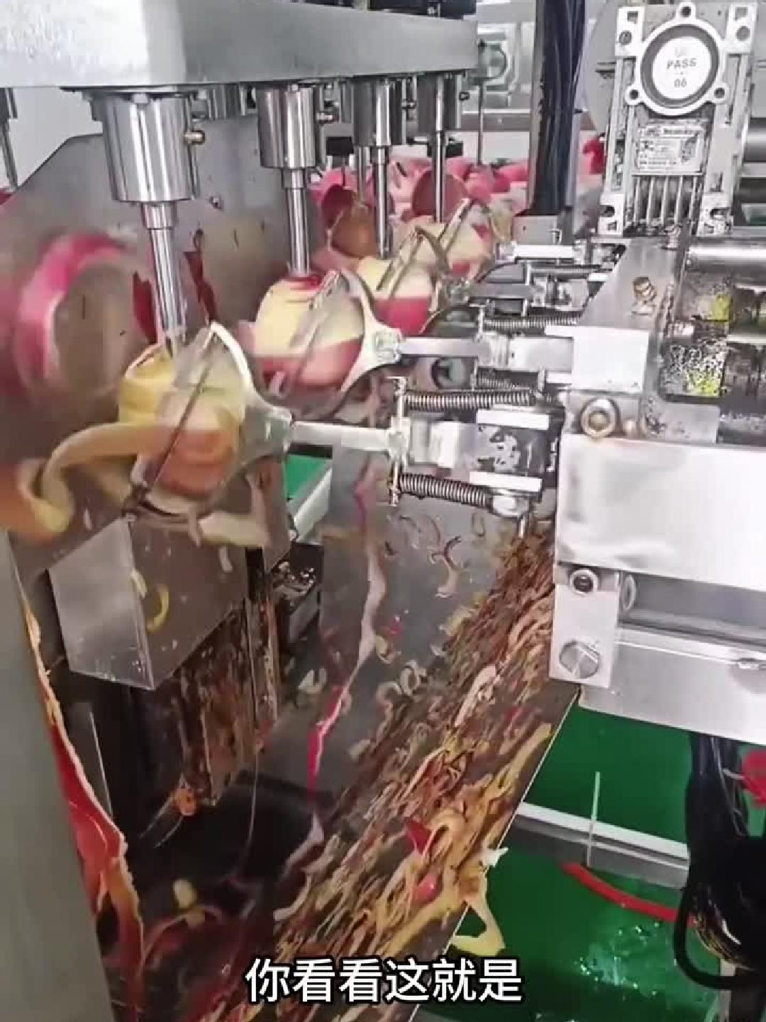 原来这就是制作苹果罐头啊