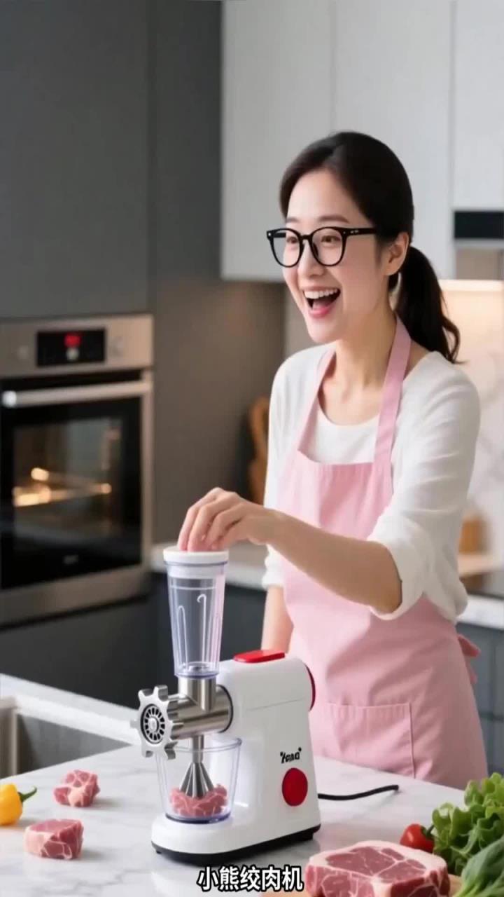 数码资讯_小熊绞肉机，全家夸爆的备菜神器