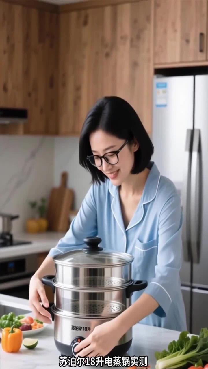 数码资讯_苏泊尔18升电蒸锅实测，大容量定时免看管，全家都能用！