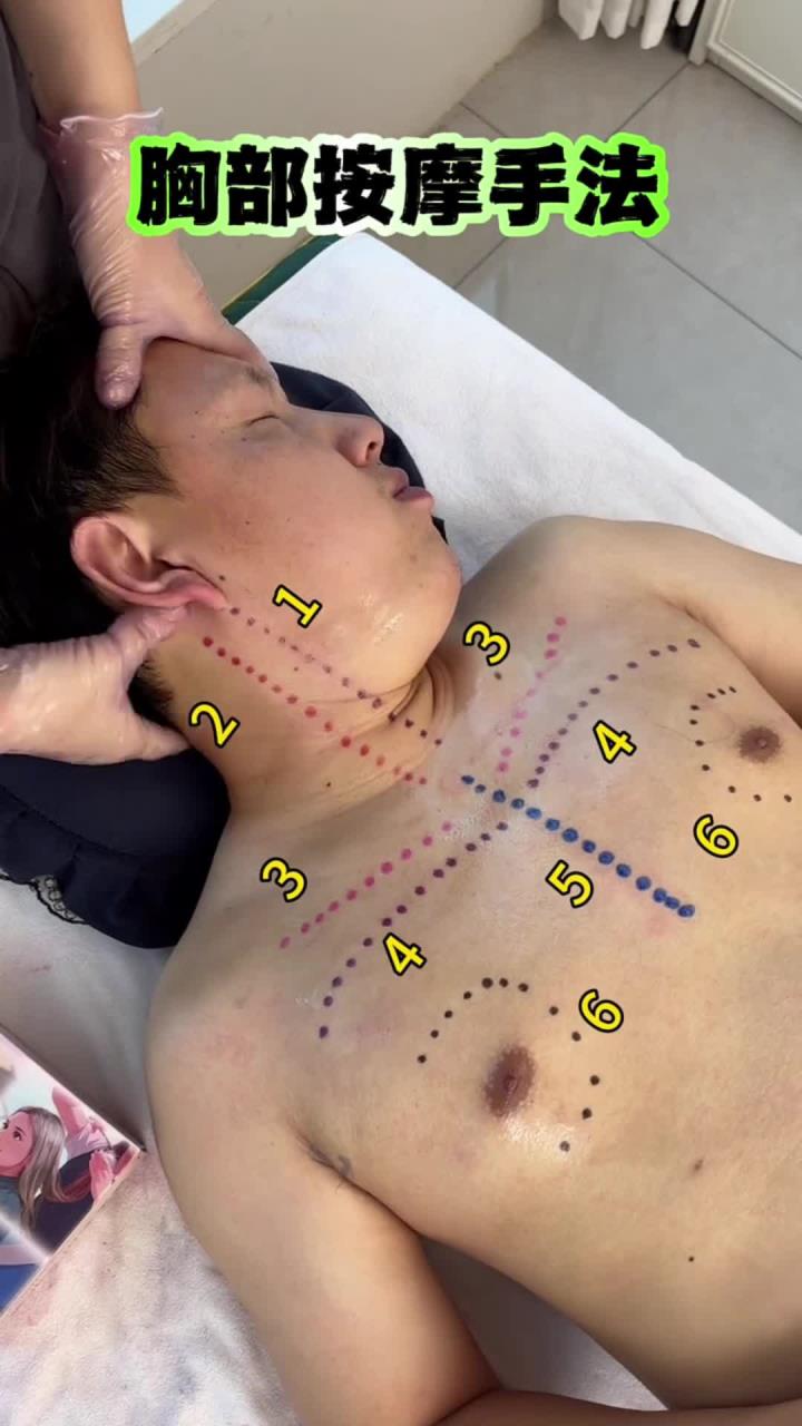沁心按摩:胸部按摩手法
