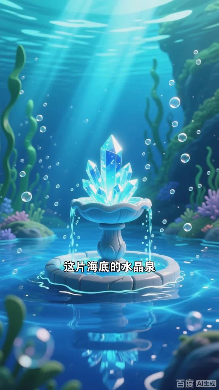 海底的平静鱼儿组成了守护水晶泉的队伍