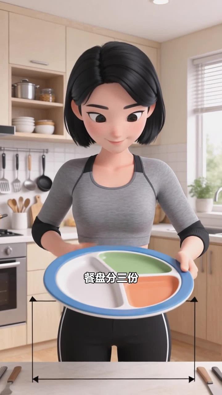 健康:减脂餐餐盘三分法,轻松控卡不麻烦