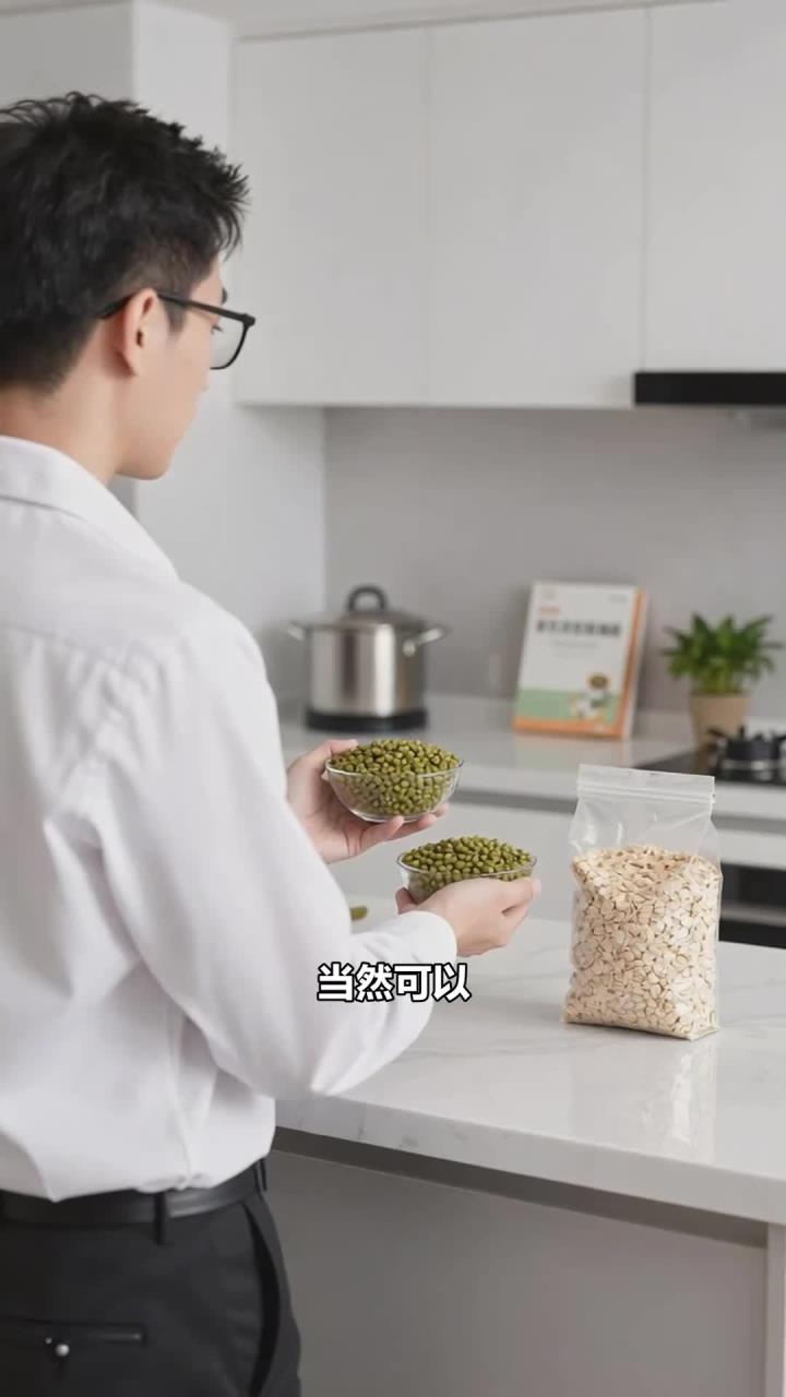绿豆+燕麦煮粥,饱腹清热,减肥期间能喝吗?