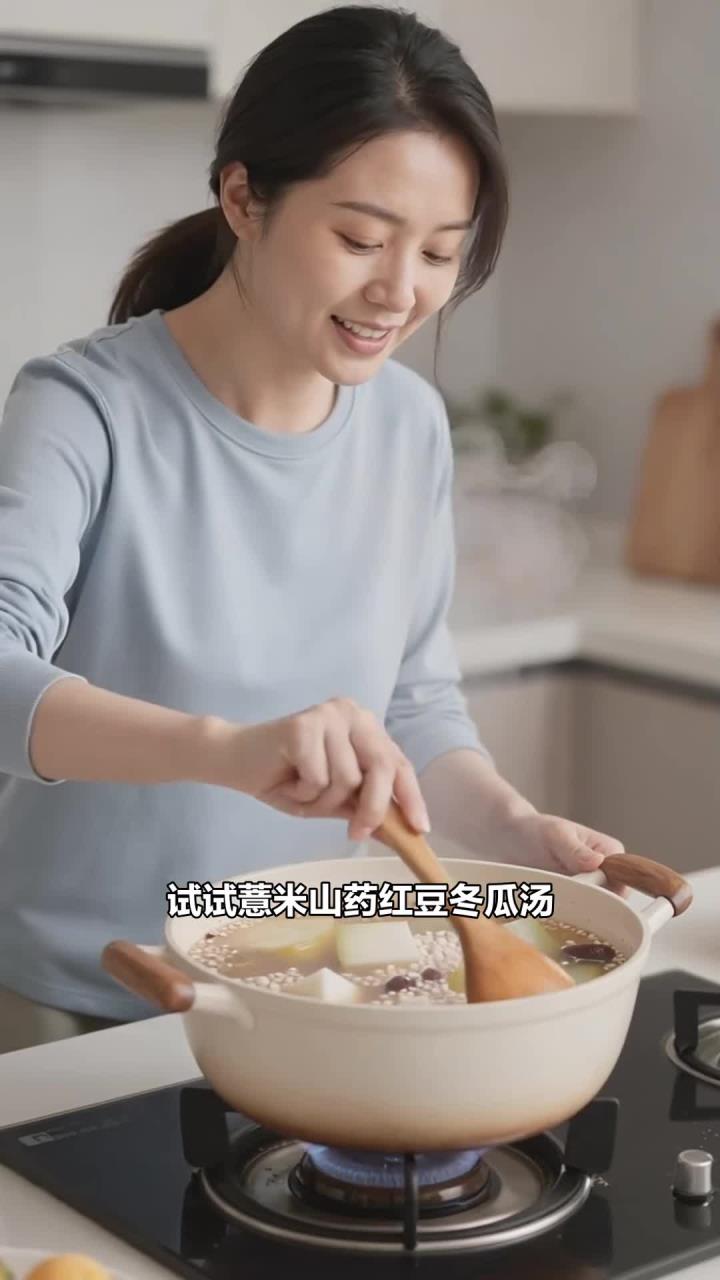 薏米山药红豆冬瓜汤熬煮,祛湿吃它,宝妈能健脾又祛湿吗?