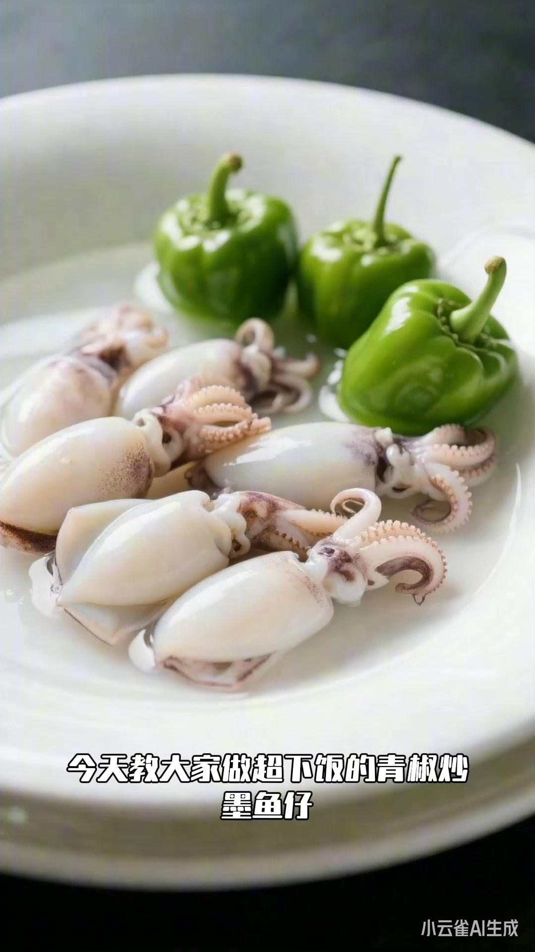 青椒炒墨鱼仔：从墨鱼仔处理到快炒，鲜香脆嫩超下饭