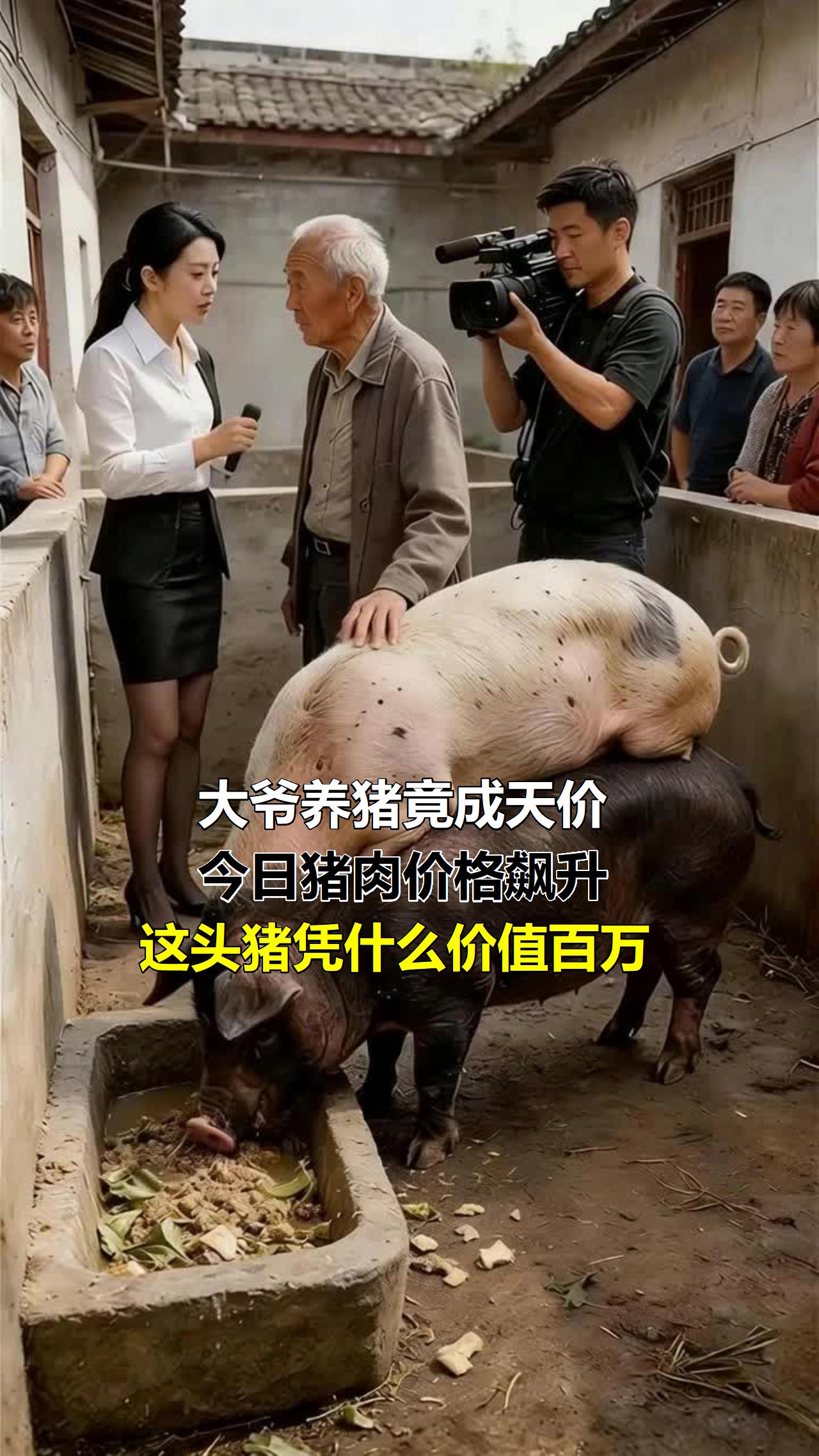 大爷养猪竟成天价！今日猪肉价格飙升，这头猪凭什么价值百万？