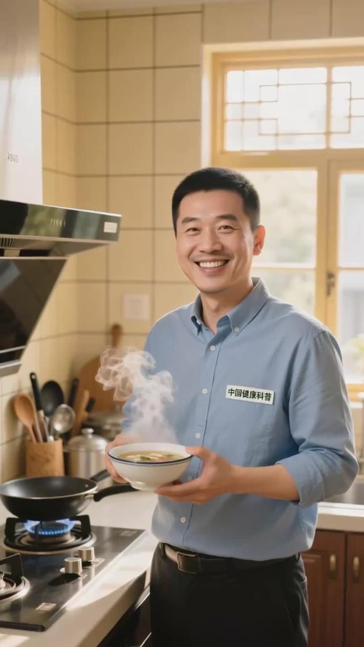 热汤凉一凉再喝，烫到舌头疼半天